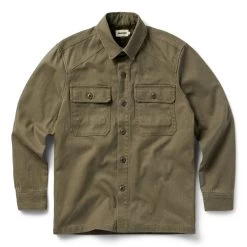 The Lined Shop Shirt In Stone Boss Duck