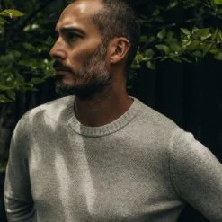 The Lodge Sweater In Heather Grey -Fashion Clothes instock m q322 LodgeSweater HeatherGrey 003