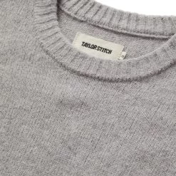 The Lodge Sweater In Heather Grey -Fashion Clothes instock m q322 LodgeSweater HeatherGrey 006