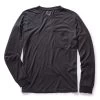 The Cotton Hemp Long Sleeve Tee In Charcoal