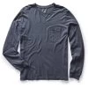 The Cotton Hemp Long Sleeve Tee In Navy 2 The Cotton Hemp Long Sleeve Tee In Navy -Fashion Clothes instock m q323 Cotton Hemp Tee Long Sleeve Navy 001