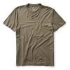The Cotton Hemp Tee In Olive -Fashion Clothes instock m q323 Cotton Hemp Tee Olive 001
