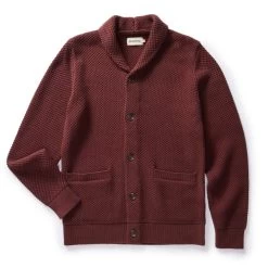 The Crawford Sweater In Black Cherry