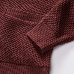 The Crawford Sweater In Black Cherry -Fashion Clothes instock m q323 Crawford Sweater Black Cherry 004