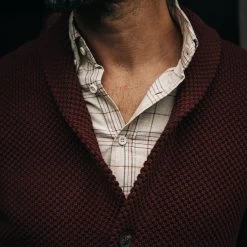 The Crawford Sweater In Black Cherry -Fashion Clothes instock m q323 Crawford Sweater Black Cherry 006