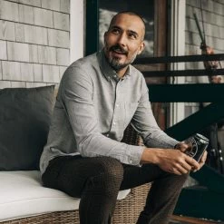 The Jack In Blue Sky Slub Cotton Linen -Fashion Clothes instock m q323 Jack Blue Sky Slub Cotton Linen 007