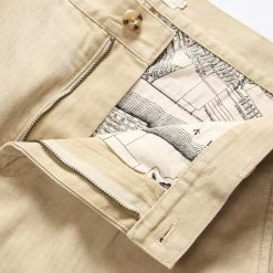 The Matlow Pant In Light Khaki Pigment Herringbone -Fashion Clothes instock m q323 Matlow Pant Light Khaki Pigment Herringbone 004