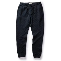 The Quilted Jersey Pant In Midnight Heather -Fashion Clothes instock m q323 Quilted Jersey Pant Coal 002