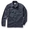 The Shop Shirt In Navy Chipped Canvas -Fashion Clothes instock m q323 The Shop Shirt NavyChippedCanvas 001