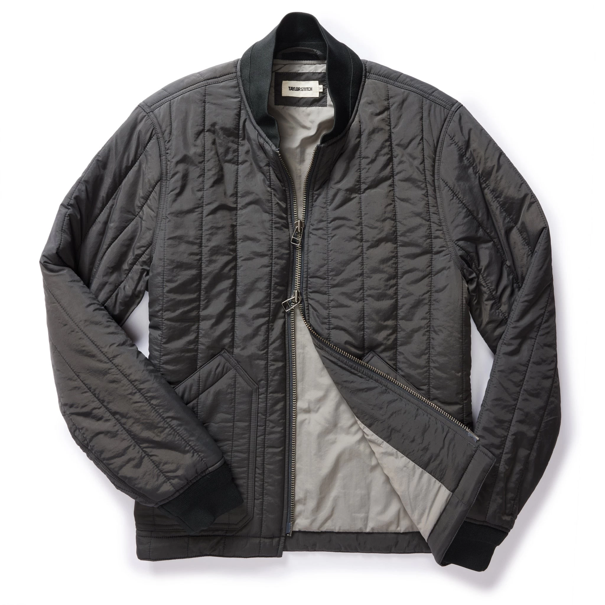 The Able Jacket In Faded Black Quilted Nylon 8 The Able Jacket In Faded Black Quilted Nylon - Image 6