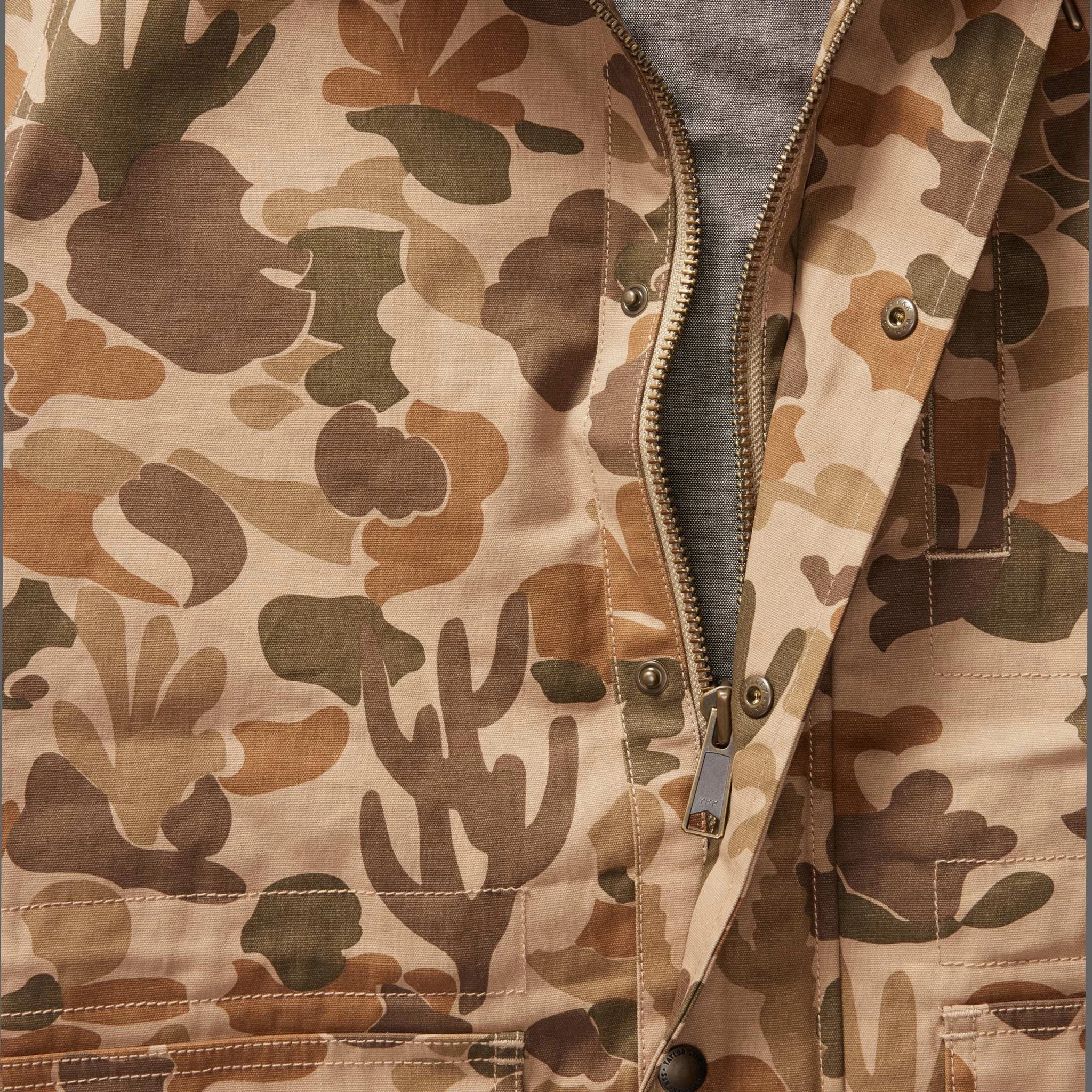 The Explorer Jacket In Vintage Arid Camo Dry Wax - Image 9