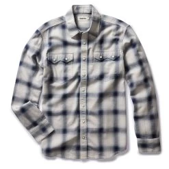 The Frontier Shirt In Indigo Shadow Plaid -Fashion Clothes instock m q323 The Frontier Shirt Indigo Shadow Plaid 002