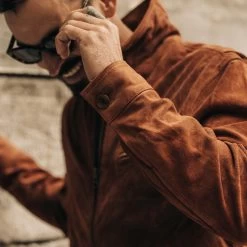 The Wyatt Jacket In Chocolate Suede 15 The Wyatt Jacket In Chocolate Suede -Fashion Clothes instock m q323 The Wyatt ChocolateSuede 009