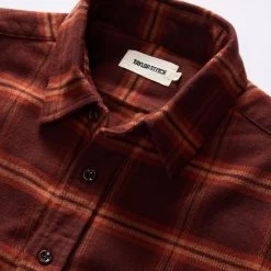 The Yosemite Shirt In Burnt Toffee Plaid -Fashion Clothes instock m q323 The Yosemite Burnt Toffee Plaid 003