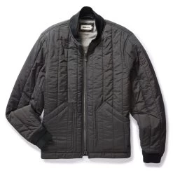 The Able Jacket In Faded Black Quilted Nylon