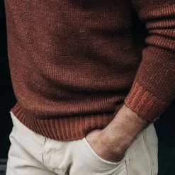 The Headland Sweater In Spiced Rum -Fashion Clothes instock m q323 headlands sweater spiced rum 003