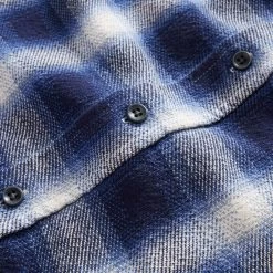 The Ledge Shirt In Blue Sky Plaid -Fashion Clothes instock m q323 ledge blue sky plaid 006