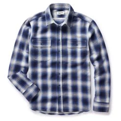 The Ledge Shirt In Blue Sky Plaid -Fashion Clothes instock m q323 ledge blue sky plaid 007