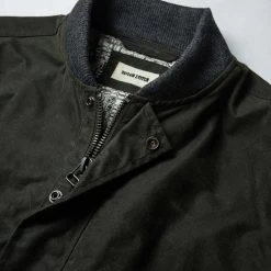 The Bomber Jacket In Waxed Olive 15 The Bomber Jacket In Waxed Olive -Fashion Clothes instock m q421 bomber waxedolive 006