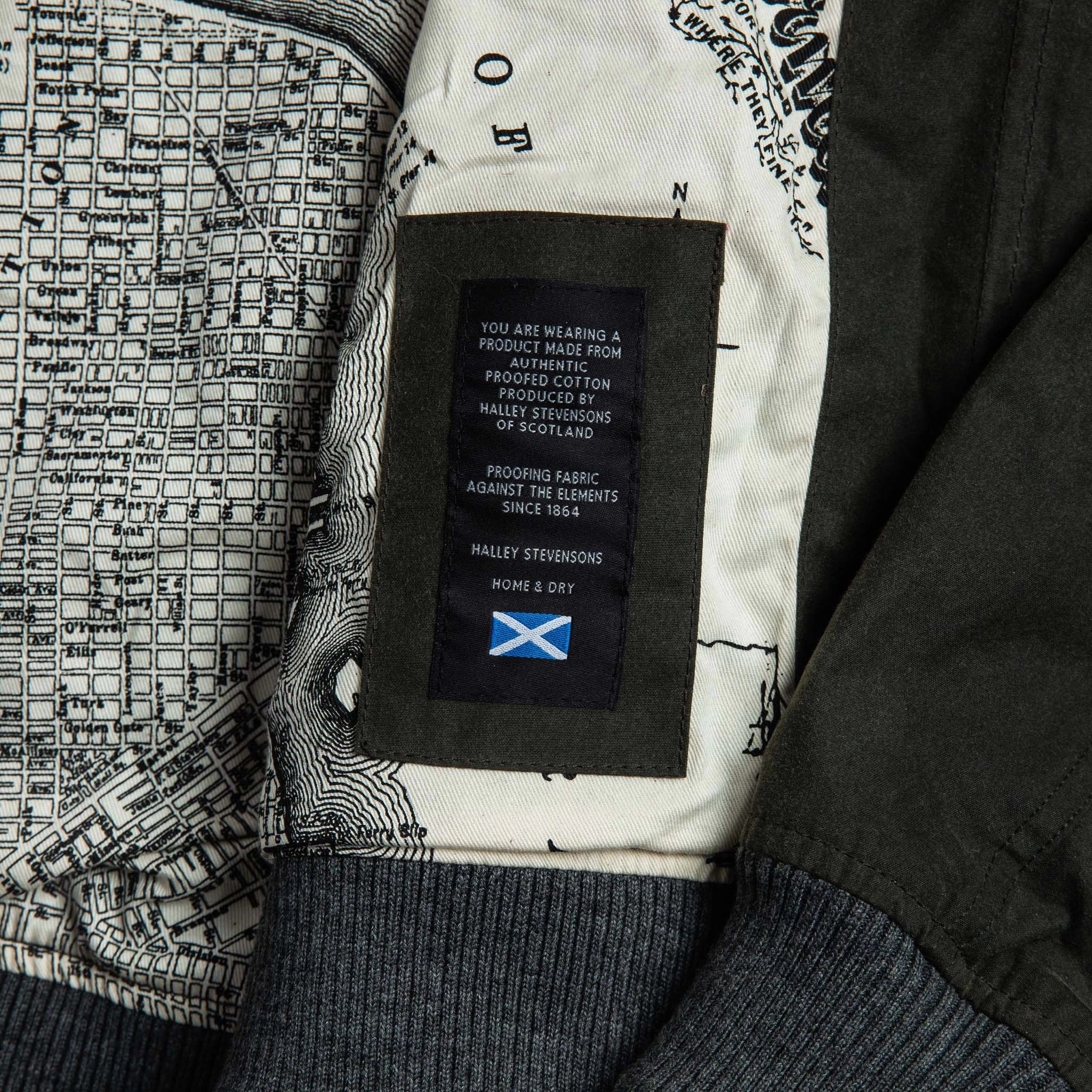 The Bomber Jacket In Waxed Olive 9 The Bomber Jacket In Waxed Olive - Image 7