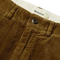 The Democratic Foundation Pant In Olive Cord -Fashion Clothes instock m q421 demo foundation olive cord 006