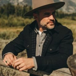 The Maritime Shirt Jacket In Navy Wool -Fashion Clothes instock m q421 maritime navywool 005