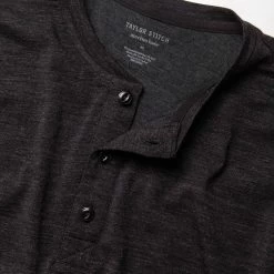 The Merino Henley In Heather Black 11 The Merino Henley In Heather Black -Fashion Clothes instock m q421 merino henley heather black 005 37949731 421e 48f3 b4d1 919a17f9704f