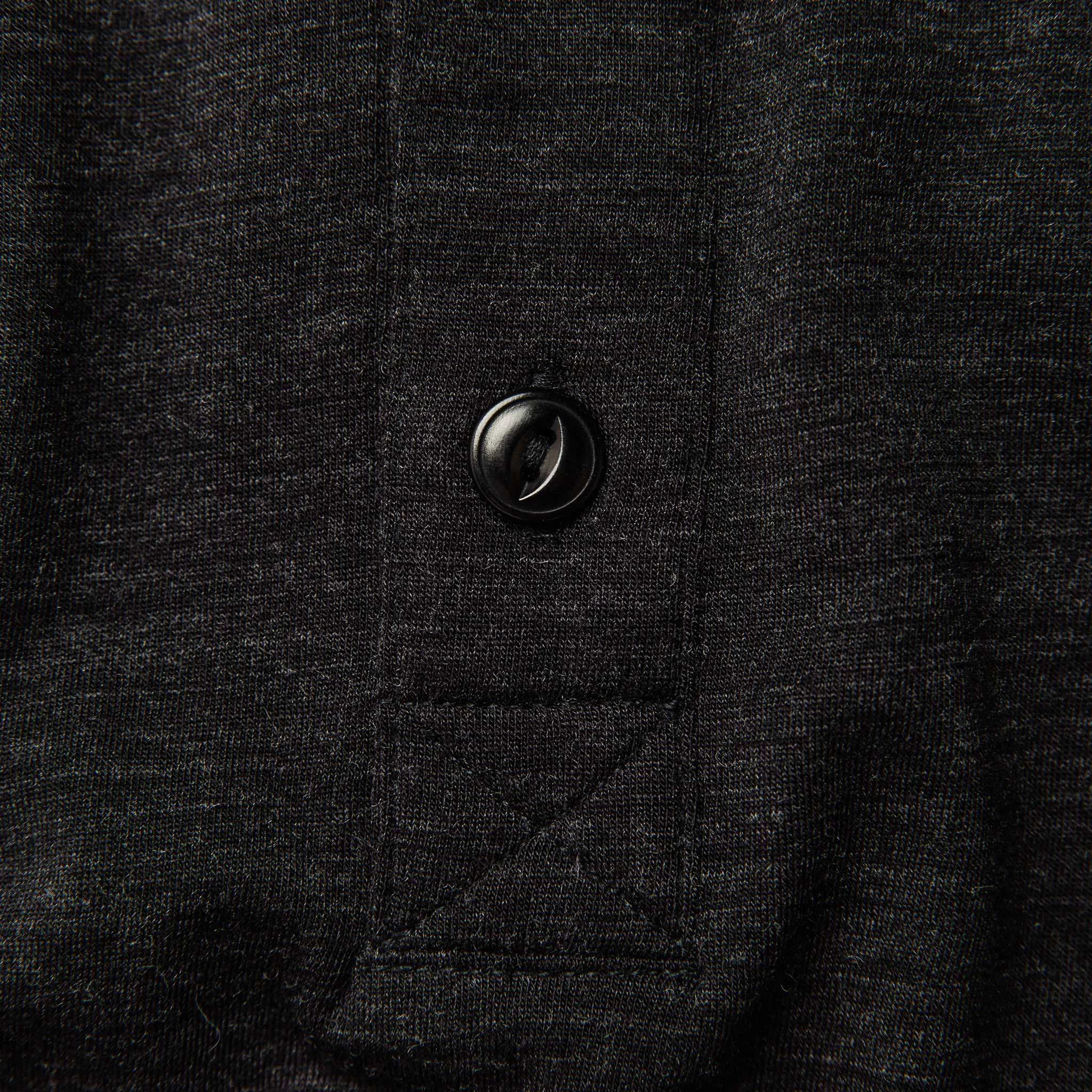 The Merino Henley In Heather Black 8 The Merino Henley In Heather Black - Image 6