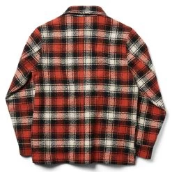 The Ojai Jacket In Garnet Plaid Wool -Fashion Clothes instock m q421 ojai garnet 008