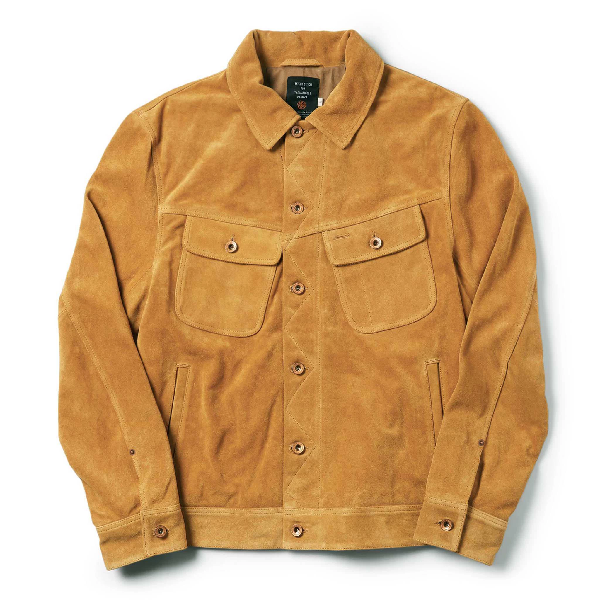 The Lined Long Haul Jacket In Sand Suede 3 The Lined Long Haul Jacket In Sand Suede