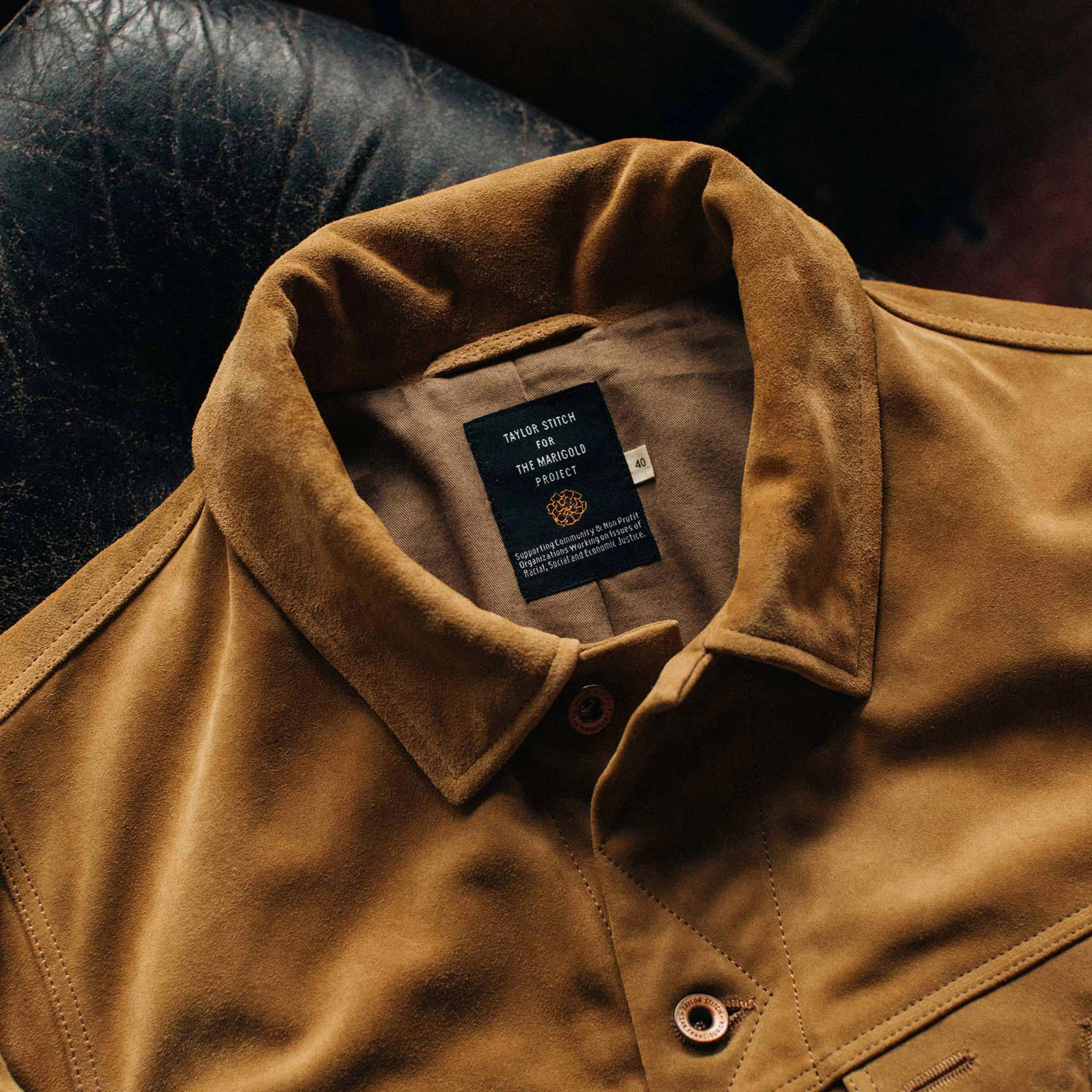 The Lined Long Haul Jacket In Sand Suede 9 The Lined Long Haul Jacket In Sand Suede - Image 7