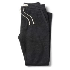 The Weekend Pant In Charcoal Herringbone Wool