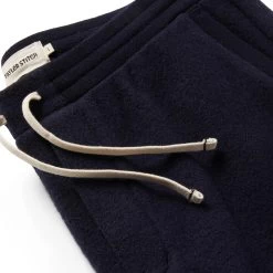 The Weekend Pant In Navy Boiled Wool -Fashion Clothes instock m q421 weekendpant navy 006