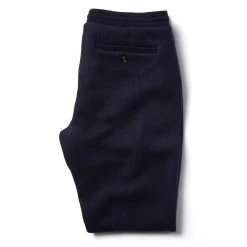 The Weekend Pant In Navy Boiled Wool -Fashion Clothes instock m q421 weekendpant navy 009