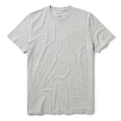 The Cotton Hemp Tee In Heather Grey