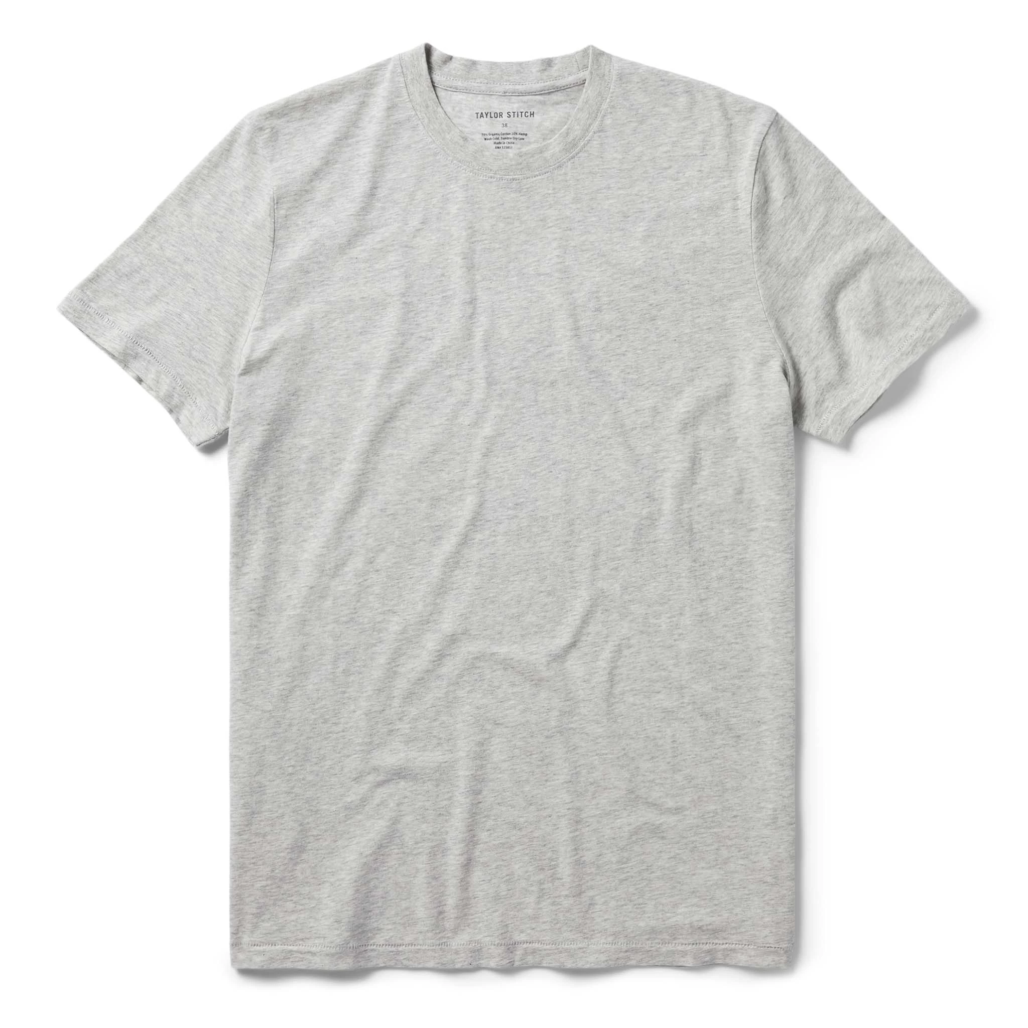 The Cotton Hemp Tee In Heather Grey 3 The Cotton Hemp Tee In Heather Grey
