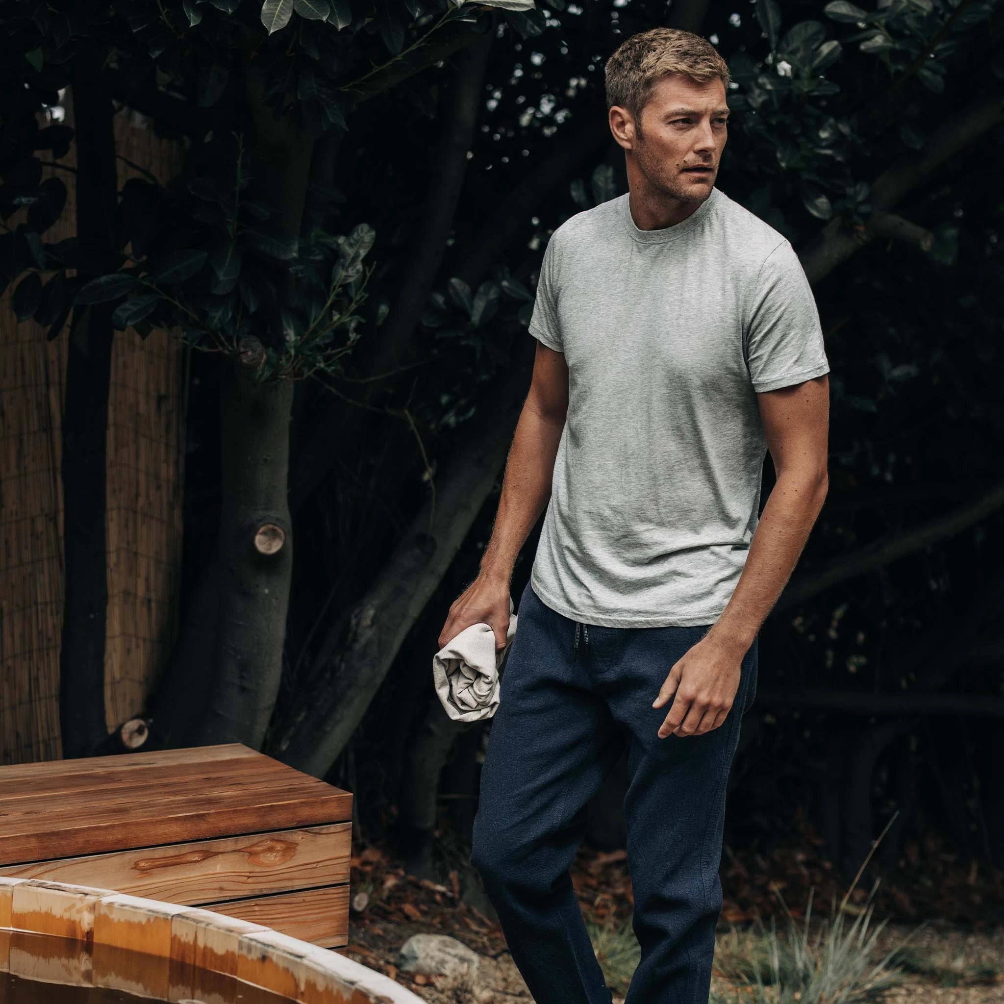 The Cotton Hemp Tee In Heather Grey 4 The Cotton Hemp Tee In Heather Grey - Image 2