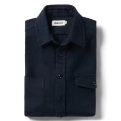 The Crater Shirt In Navy Twill