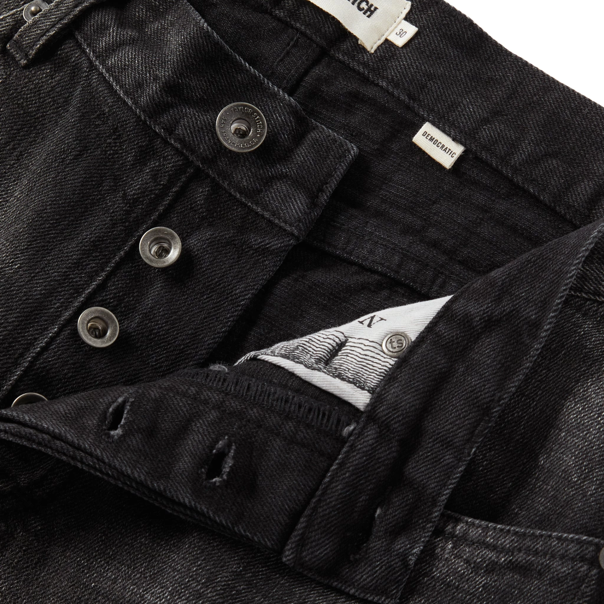 The Democratic Jean In Black 3-Month Wash Selvage 6 The Democratic Jean In Black 3-Month Wash Selvage - Image 4