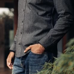 The Jack In Coal Jaspe Check Oxford -Fashion Clothes instock m q422 Jack CoalJaspe 004