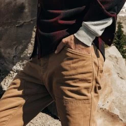 The Lined Chore Pant In Tobacco Boss Duck -Fashion Clothes instock m q422 LinedChorePant Tobacco BossDuck 003