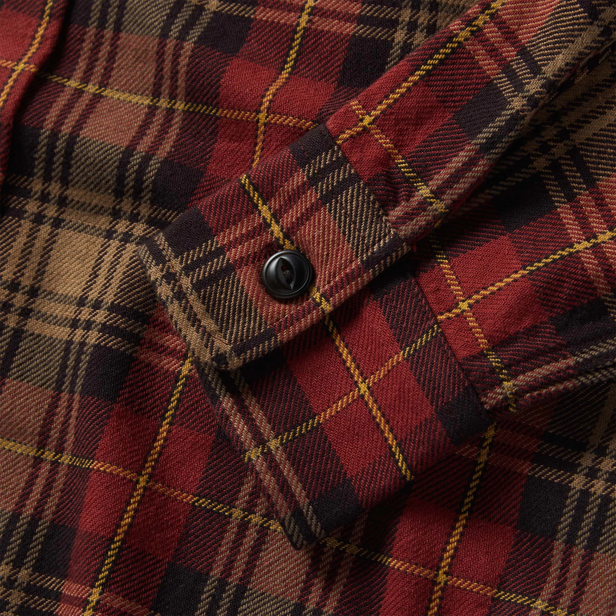 The Moto Utility Shirt In Cardinal Plaid 8 The Moto Utility Shirt In Cardinal Plaid - Image 6
