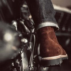 The Moto Boot In Snuff Weatherproof Suede -Fashion Clothes instock m q422 Moto Snuff Suede 003