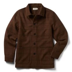 The Ojai Jacket In Ginger Check Wool