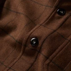The Ojai Jacket In Ginger Check Wool -Fashion Clothes instock m q422 Ojai GingerCheck 007