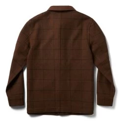 The Ojai Jacket In Ginger Check Wool -Fashion Clothes instock m q422 Ojai GingerCheck 008