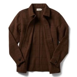 The Ojai Jacket In Ginger Check Wool -Fashion Clothes instock m q422 Ojai GingerCheck 009