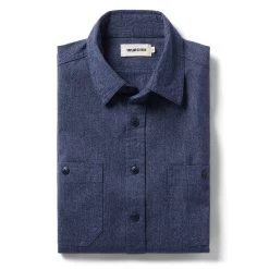The Utility Shirt In Navy Jaspe