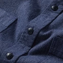 The Utility Shirt In Navy Jaspe -Fashion Clothes instock m q422 UtilityShirt NavyJaspe 006