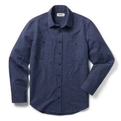 The Utility Shirt In Navy Jaspe -Fashion Clothes instock m q422 UtilityShirt NavyJaspe 008